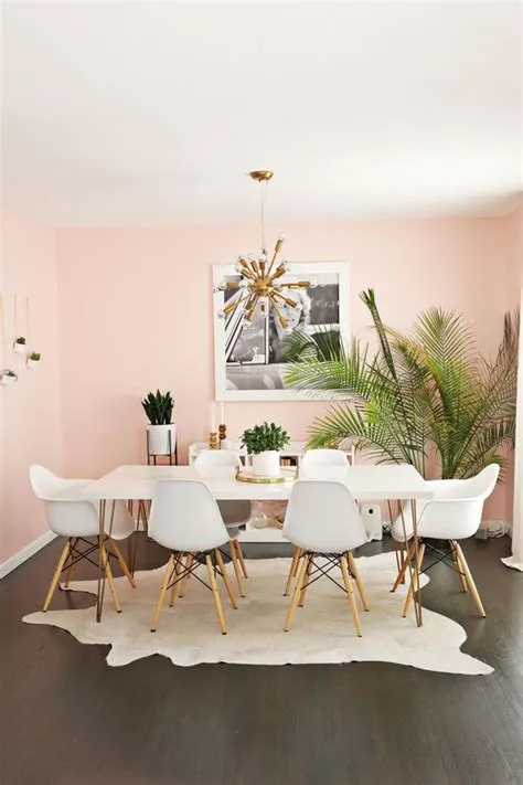 27 Beautiful And Inspiring Pink Dining Rooms - Shelterness