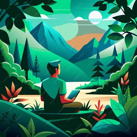 Nature lover vector illustration | Premium AI-generated vector