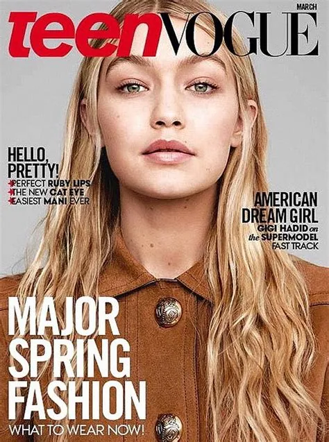 Gigi Hadid shows off natural beauty for Teen Vogue | Daily Mail Online
