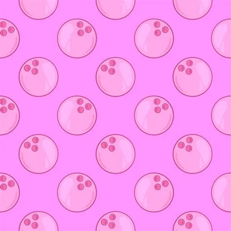 Bowling ball , seamless pattern on a pink background. 13574560 Vector ...