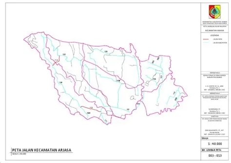 Peta Jalan Kecamatan Arjasa Kabupaten Jember