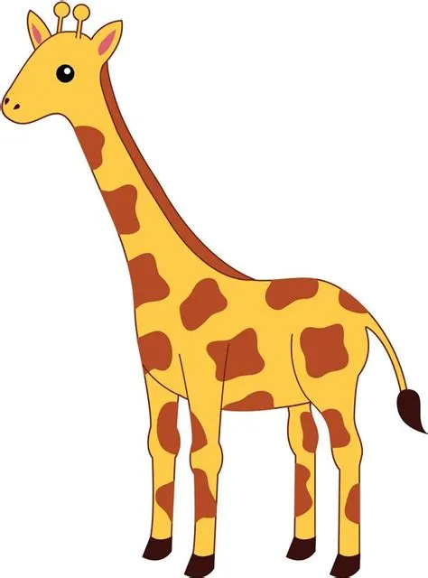 Simple Giraffe Outline Clipart