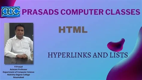 Hyperlinks and Lists in HTML - YouTube
