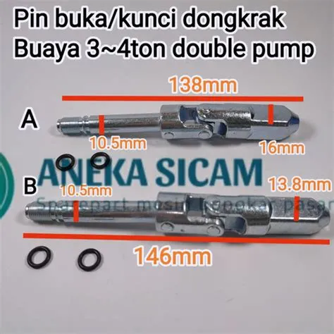 Promo Pin buka/kunci dongkrak buaya 3~4ton double pump - Kota Batam ...