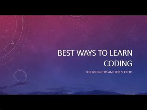 Best ways to learn coding - For beginners and Job Seekers - YouTube