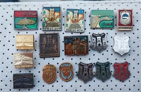 Montenegro Vintage Pins Tivat Ulcinj Kotor Port Herceg Novi Adriatic ...