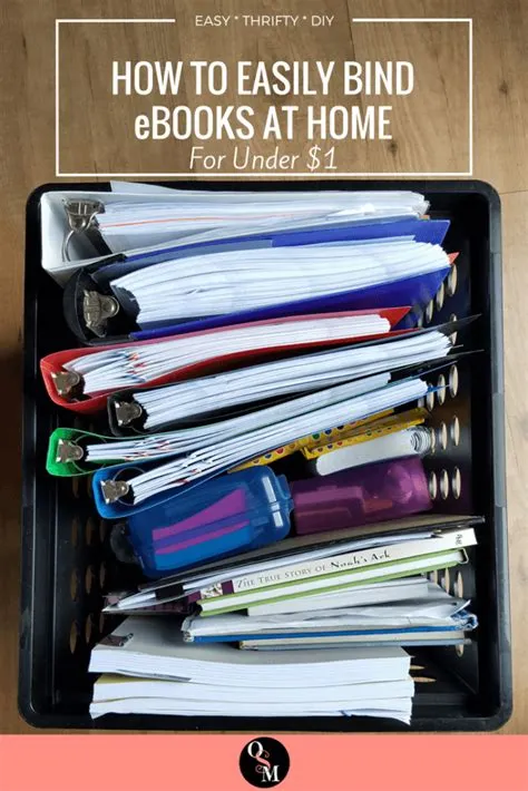 How to Easily Bind eBooks for Under $1 - Oh Sweet Mercy