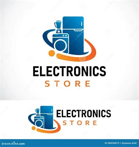 Electronics Store Logo Design Template Stock Vector - Illustration of ...