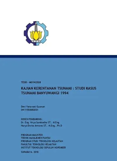 KAJIAN KERENTANAN TSUNAMI : STUDI KASUS TSUNAMI BANYUWANGI 1994
