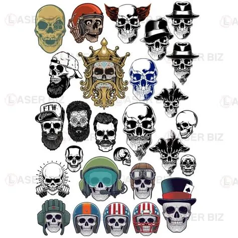 Рисунки черепов 3 » maket.LaserBiz.ru - Макеты для лазерной резки