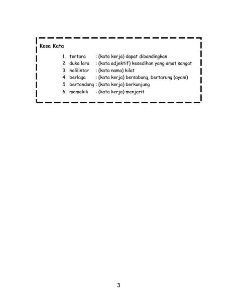 Kata Penegas interactive worksheet | Live Worksheets