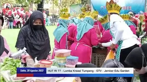 Seru!!!. Aksi Emak-emak dalam Lomba Kreasi Tumpeng - GTV - Jember Edu ...