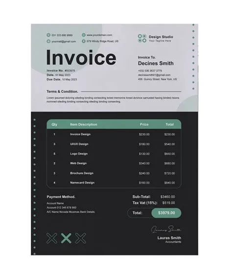 on Invoice Templates