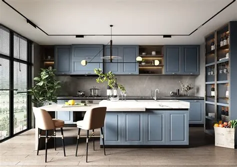 Modern kitchen table 3d sketchup model - littlegolf