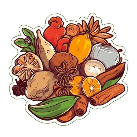 Sticker With Spices In It Vector Clipart, Sticker Clipart, Spice, Spice ...