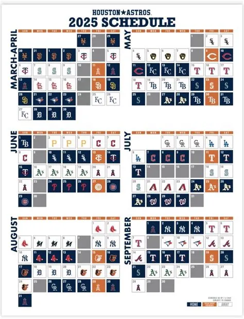 2025 Astros Schedule | ClutchFans