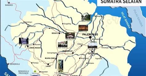 SEJARAH POPULER: Peta Sumatra Selatan lengkap dengan nama kabupaten dan ...