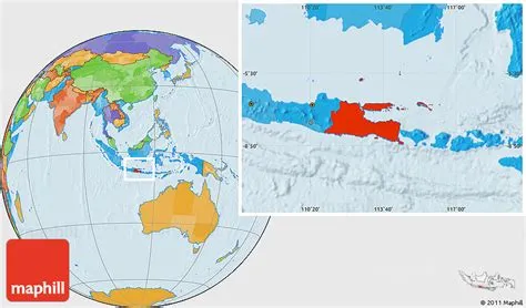 Political Location Map of East Java
