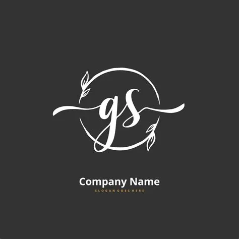 GS Initial Handwriting and Signature Logo Design