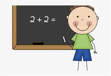 Mathematics Clipart Math Stuff - Cartoon Child Doing Maths Transparent ...