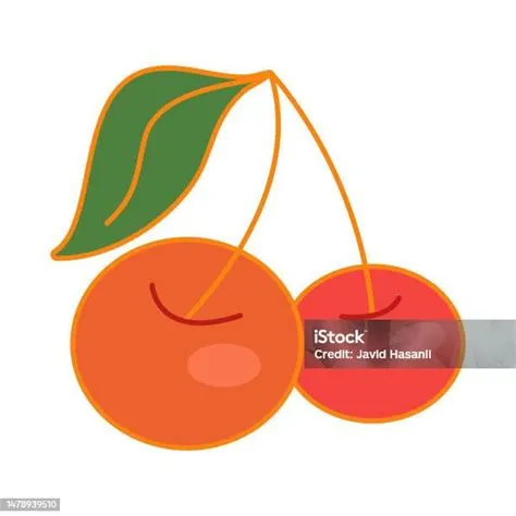 Lustige Groovige Retrocliparts Mit Kirsche 60er 70er 80er Jahre ...