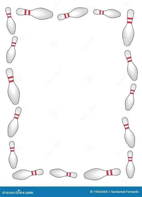 Bowling border / frame stock vector. Illustration of borders - 19562058