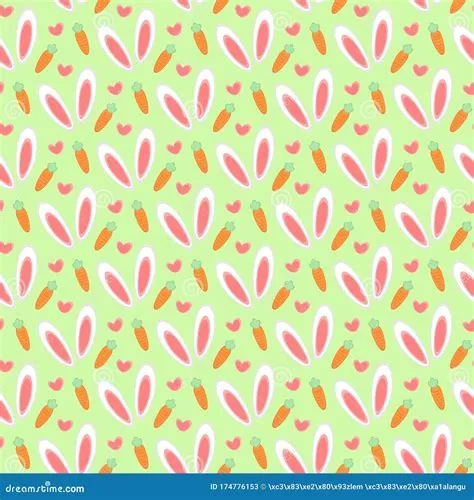 Seamless Easter Pattern and Background Vector Illustration Stock Vector ...