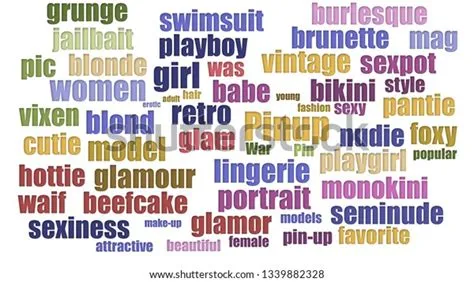 Pinup Tag Cloud Rows Isolated On Stock Illustration 1339882328 ...