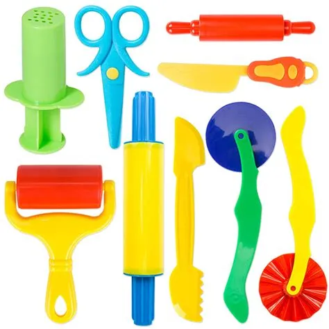 Amazon.com: Playdough Tool Kit,9 Pcs Basic Play Dough Tools Starter Set ...
