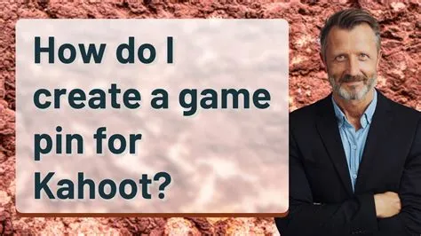 How do I create a game pin for Kahoot? - YouTube