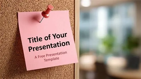 Corkboard Sticky Notes Template for PowerPoint & Google Slides