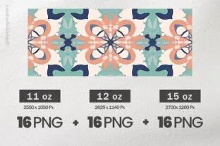 Wallpaper Pattern Mug Wrap Sublimation Graphic by Hurairagraphics ...