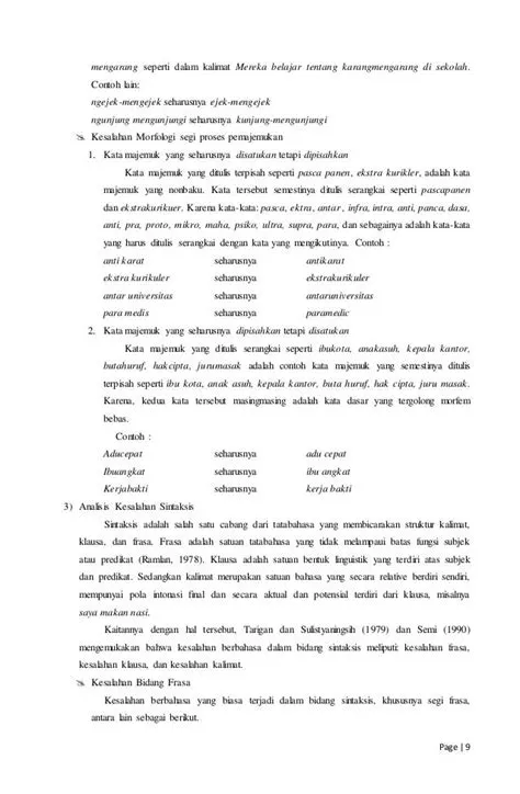 Makalah Analisis Kesalahan Berbahasa Pada Koran