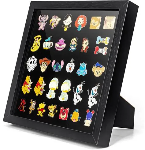 Amazon.com - Pin Display Shadow Box,Enamel Pin Display Frame, Enamel ...