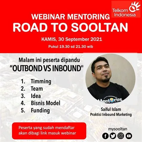 Subiakto - WEBINAR MENTORING “ROAD TO SOOLTAN” MALAM INI 30 SEPTEMBER ...