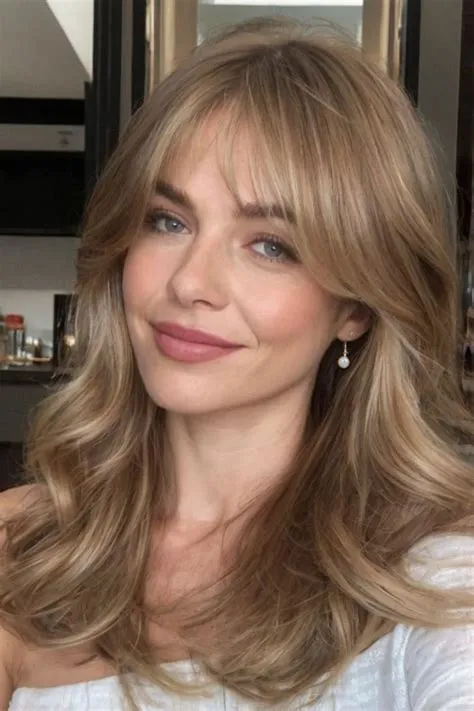 by Marryl Smith on hair in 2025 | Blonde hair with bangs, Haircuts ...