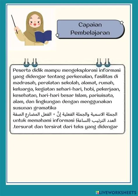 lkpd bahasa ara… | Free Interactive Worksheets | 7968842