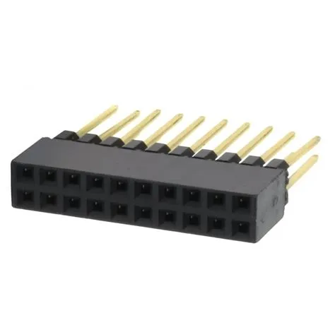 2.54mm Male / Female Pin Header 2x10 Pins 11mm (Unit) - Audiophonics