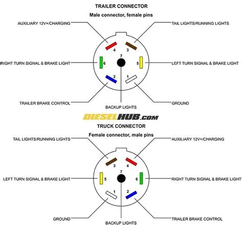 Large 7 Pin Trailer Plug Wiring Diagram Wiring Trailer Diagr