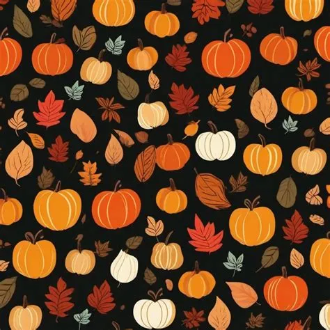 Fall Background Wallpaper - Cute Fall Pattern Wallpapers