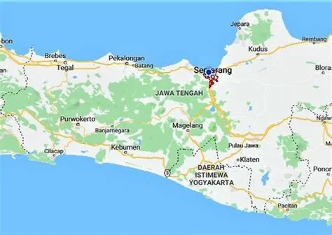 Mapof the Location of Semarang City in Central Java.. | Download ...