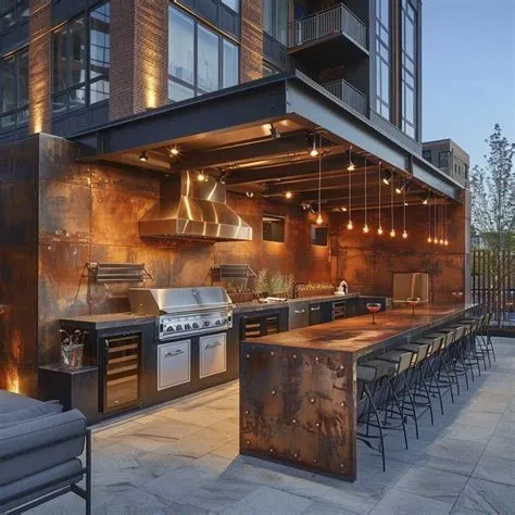 12 Chic Metal BBQ Area Ideas for Modern Outdoor Spaces • 333k ...