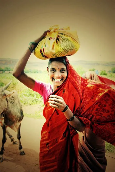 Village girl, Karnataka #india | Village girl, India, Karnataka