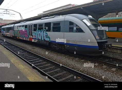 Siemens Desiro diesel multiple unit train of CFR Romania state railways ...