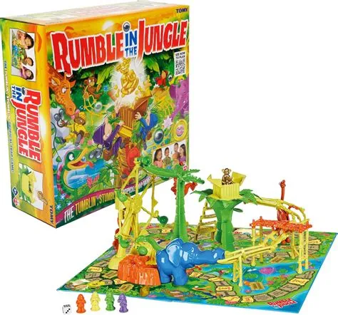 Amazon.com: TOMY Rumble in The Jungle — Marble Run Family Board Game ...