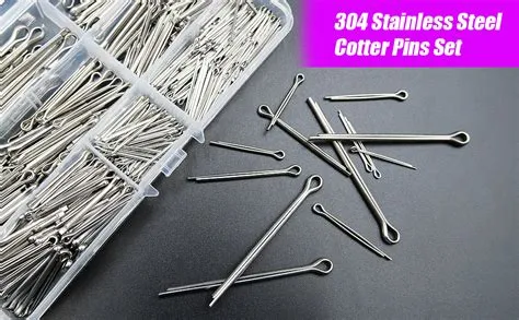 Uillcuet 125pcs Cotter Pin Assortment Kit, 6 Sizes 304 Stainless Steel ...