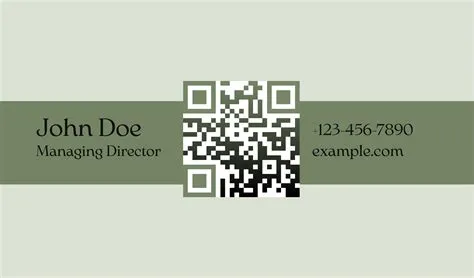 Modern & Professional QR Code Business Card Templates