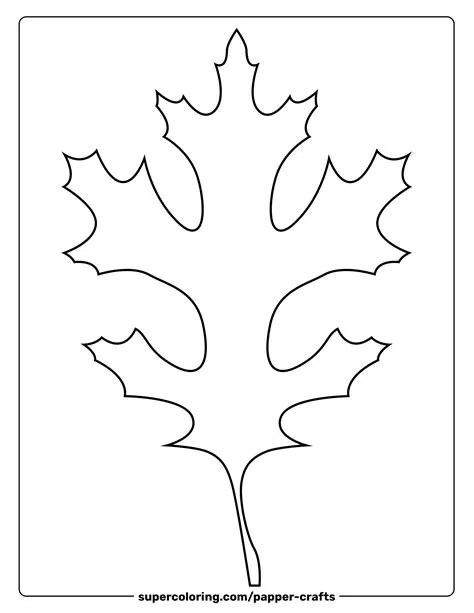 Oak Leaf Template | Free Printable Papercraft Templates