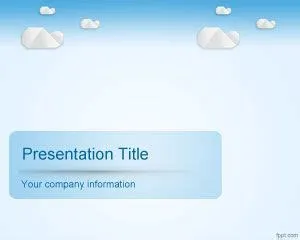 Free Sky Clouds PowerPoint Template