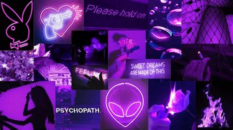 Download A fresh and modern looking purple neon aesthetic computer ...